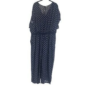 Old Navy‎ Navy Blue Jumpsuit with White Pattern